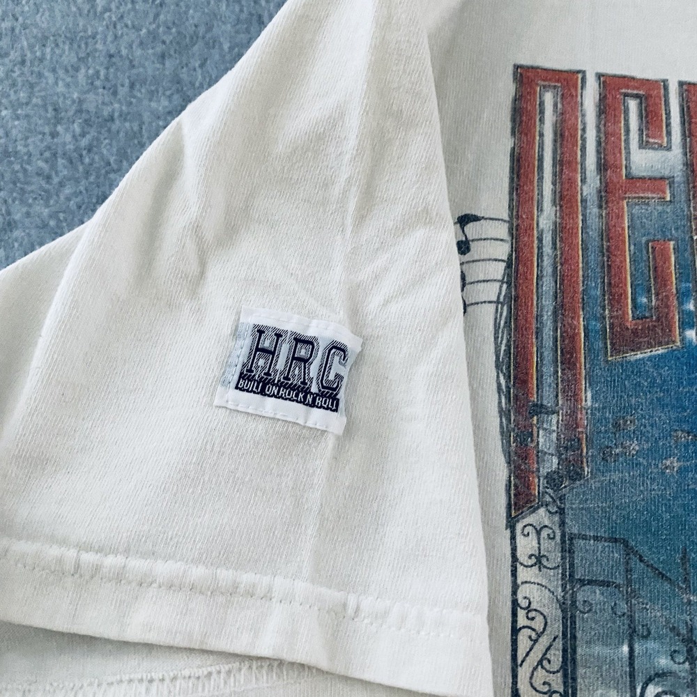 Hard Rock Cafe New Orleans Shirt Adult‎ Small Off White Vtg Y2k Double Sided Tee - Picture 5 of 16